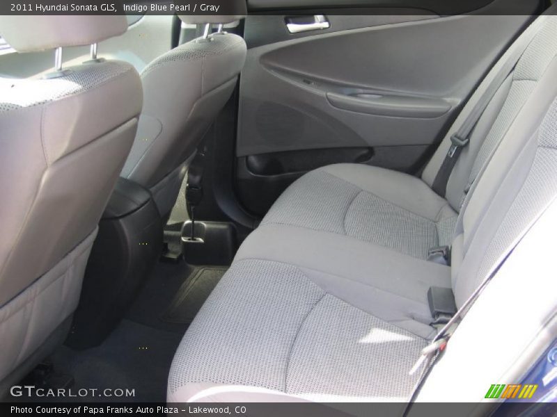 Indigo Blue Pearl / Gray 2011 Hyundai Sonata GLS