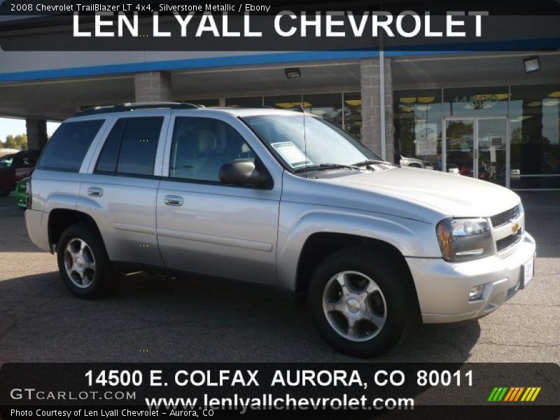 Silverstone Metallic / Ebony 2008 Chevrolet TrailBlazer LT 4x4