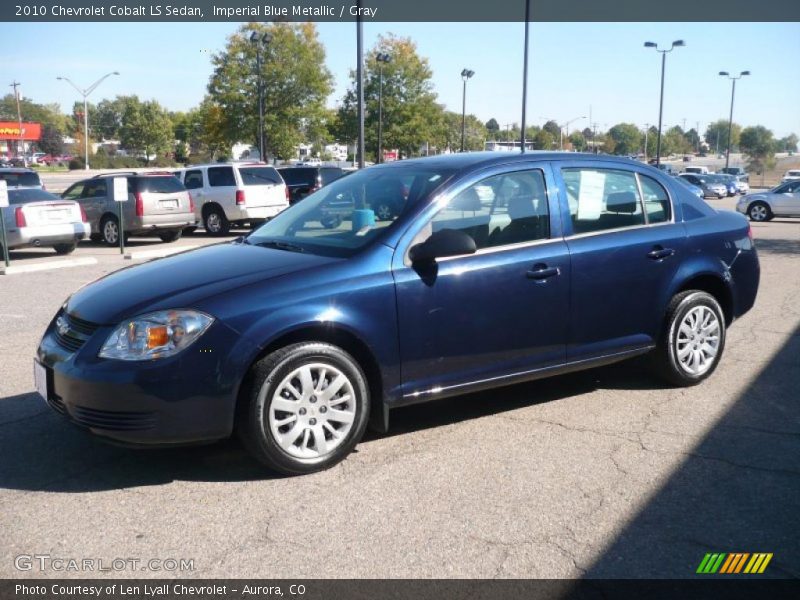 Imperial Blue Metallic / Gray 2010 Chevrolet Cobalt LS Sedan