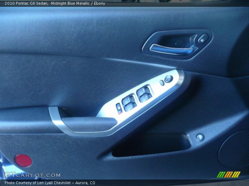 Midnight Blue Metallic / Ebony 2010 Pontiac G6 Sedan