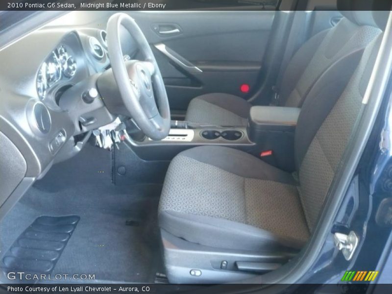 Midnight Blue Metallic / Ebony 2010 Pontiac G6 Sedan