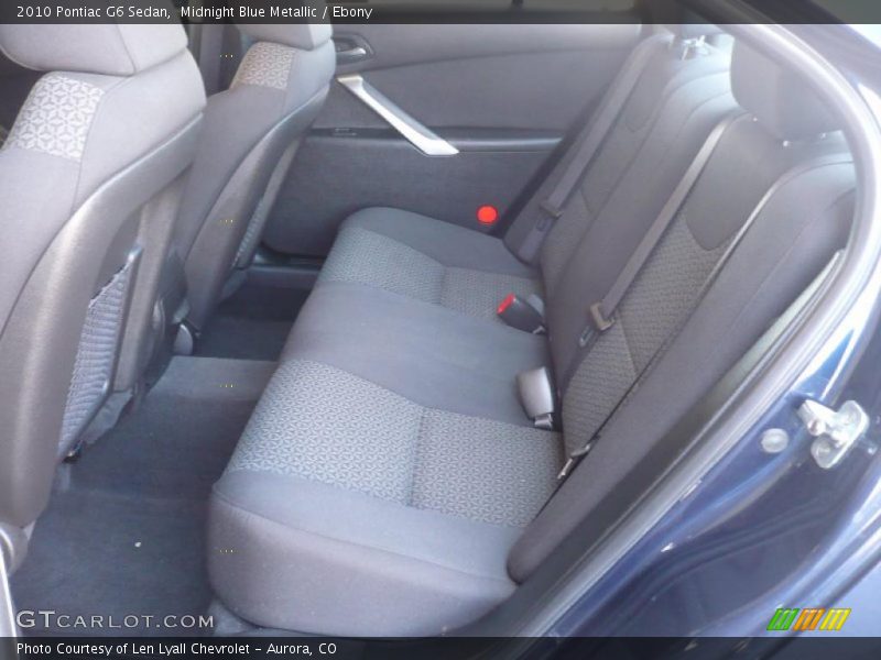 Midnight Blue Metallic / Ebony 2010 Pontiac G6 Sedan