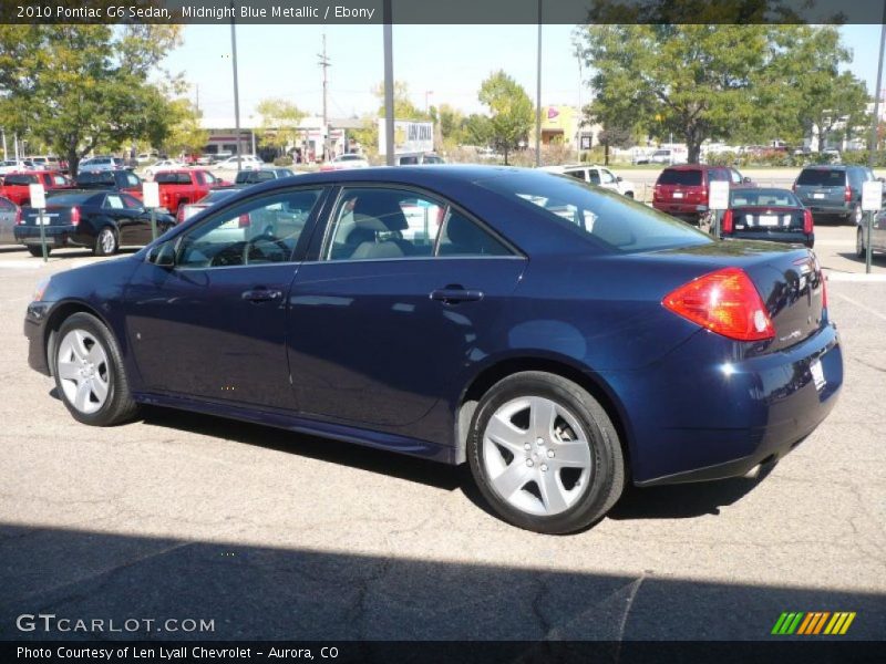 Midnight Blue Metallic / Ebony 2010 Pontiac G6 Sedan