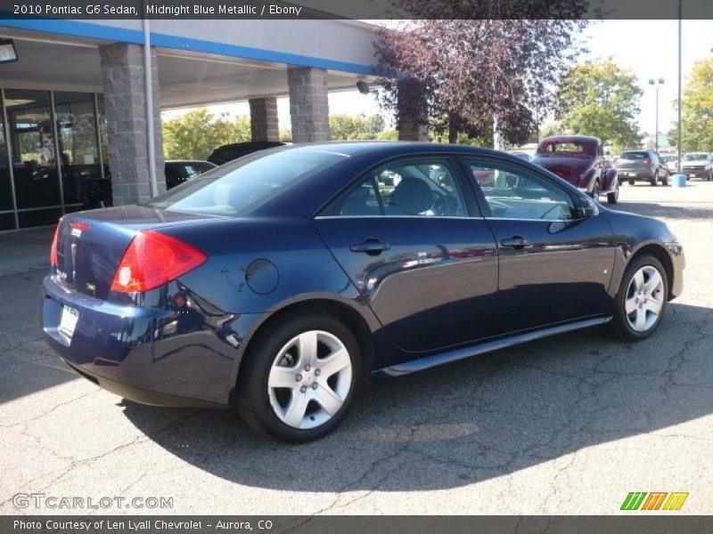Midnight Blue Metallic / Ebony 2010 Pontiac G6 Sedan
