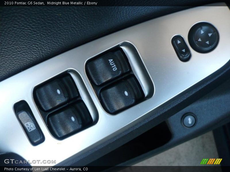 Midnight Blue Metallic / Ebony 2010 Pontiac G6 Sedan