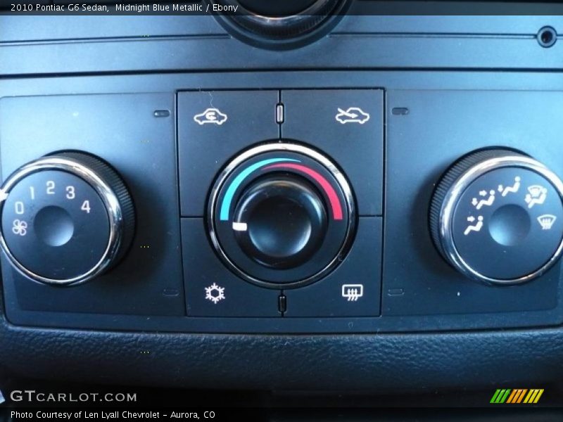 Midnight Blue Metallic / Ebony 2010 Pontiac G6 Sedan