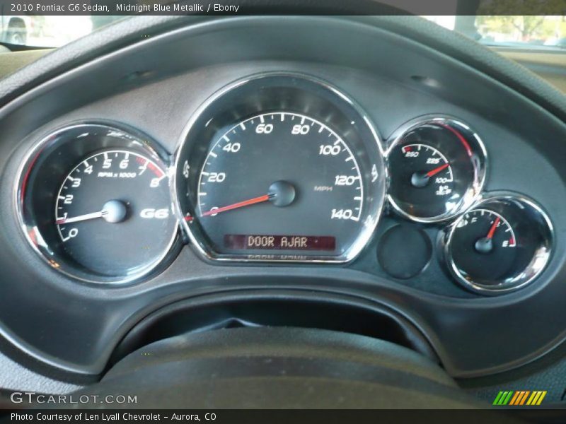 Midnight Blue Metallic / Ebony 2010 Pontiac G6 Sedan