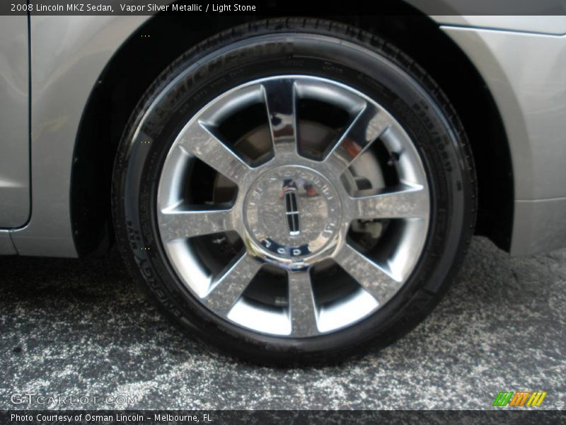 Vapor Silver Metallic / Light Stone 2008 Lincoln MKZ Sedan