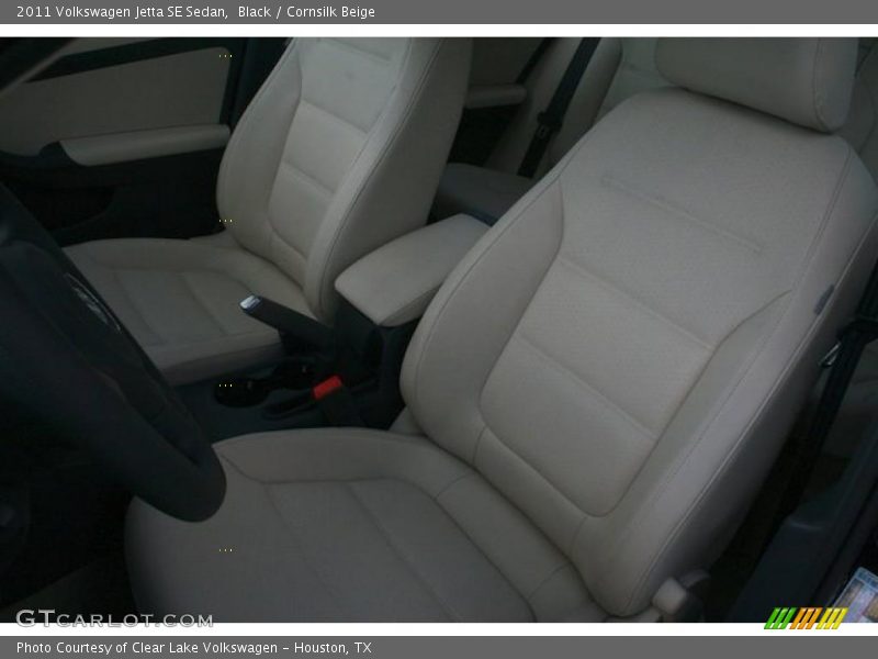Black / Cornsilk Beige 2011 Volkswagen Jetta SE Sedan