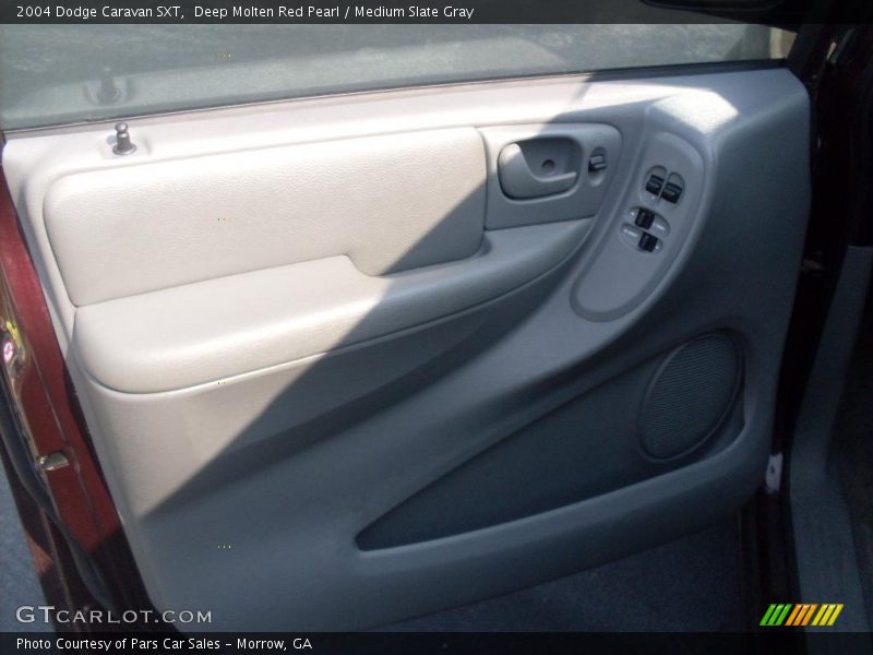 Deep Molten Red Pearl / Medium Slate Gray 2004 Dodge Caravan SXT