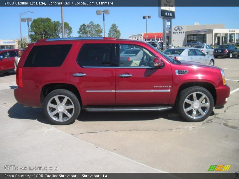 Sonoma Red / Cocoa/Light Cashmere 2008 Cadillac Escalade