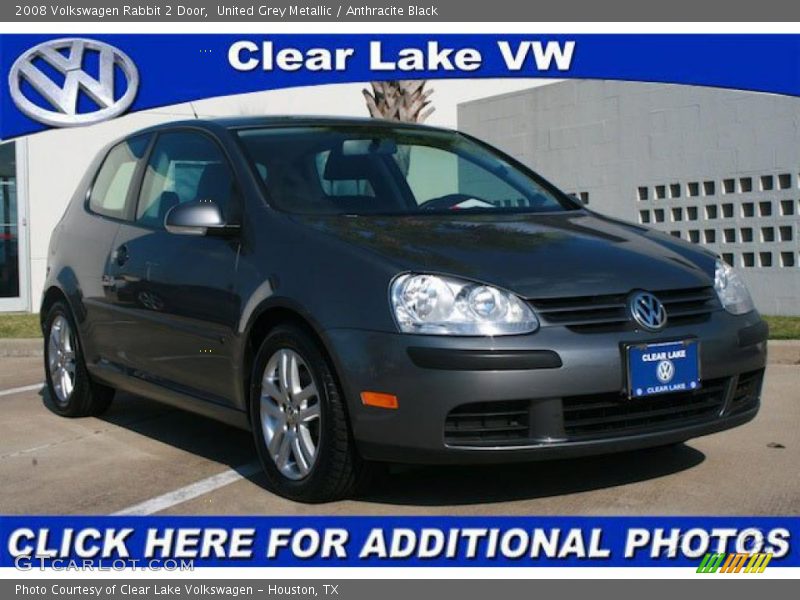 United Grey Metallic / Anthracite Black 2008 Volkswagen Rabbit 2 Door