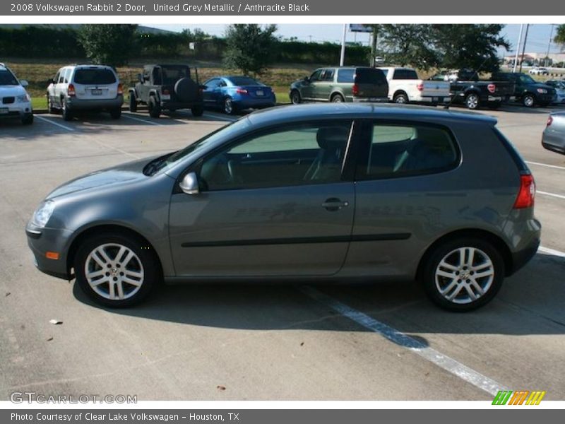United Grey Metallic / Anthracite Black 2008 Volkswagen Rabbit 2 Door