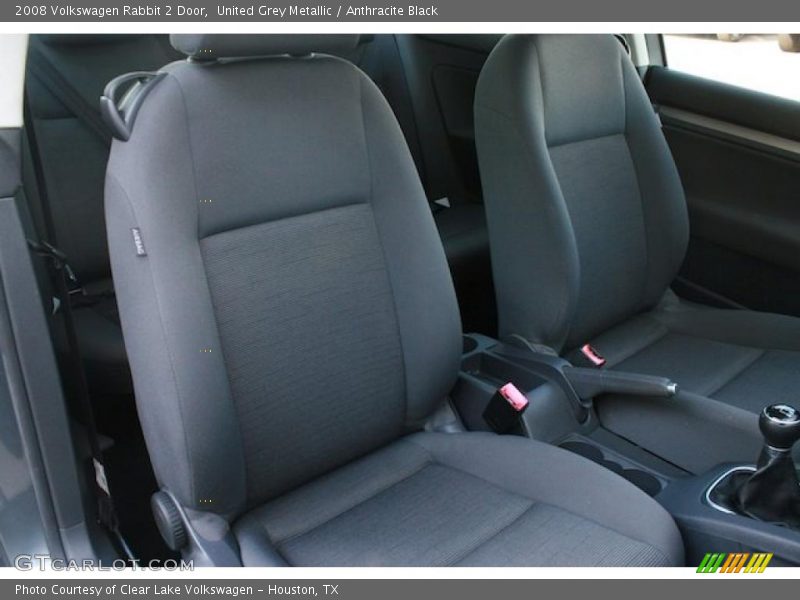  2008 Rabbit 2 Door Anthracite Black Interior