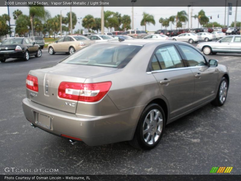Vapor Silver Metallic / Light Stone 2008 Lincoln MKZ Sedan