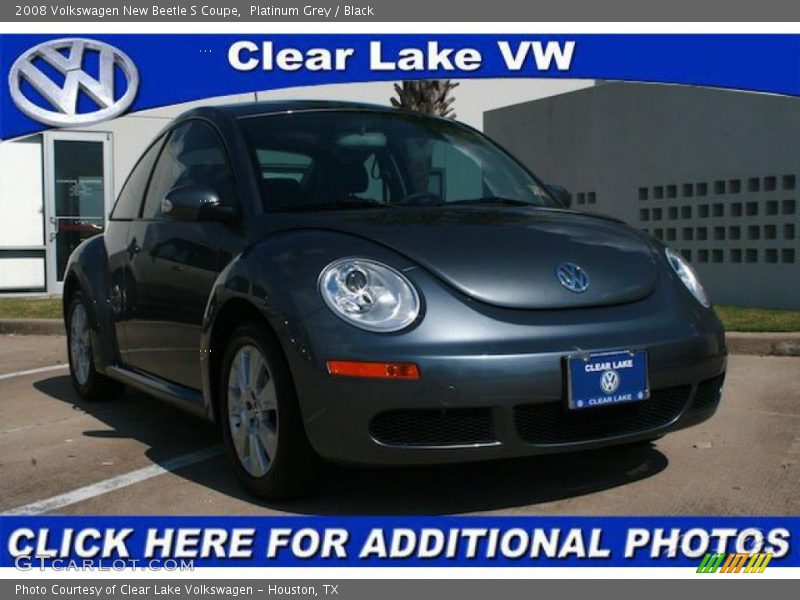 Platinum Grey / Black 2008 Volkswagen New Beetle S Coupe