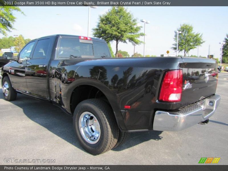 Brilliant Black Crystal Pearl / Dark Slate Gray 2011 Dodge Ram 3500 HD Big Horn Crew Cab Dually