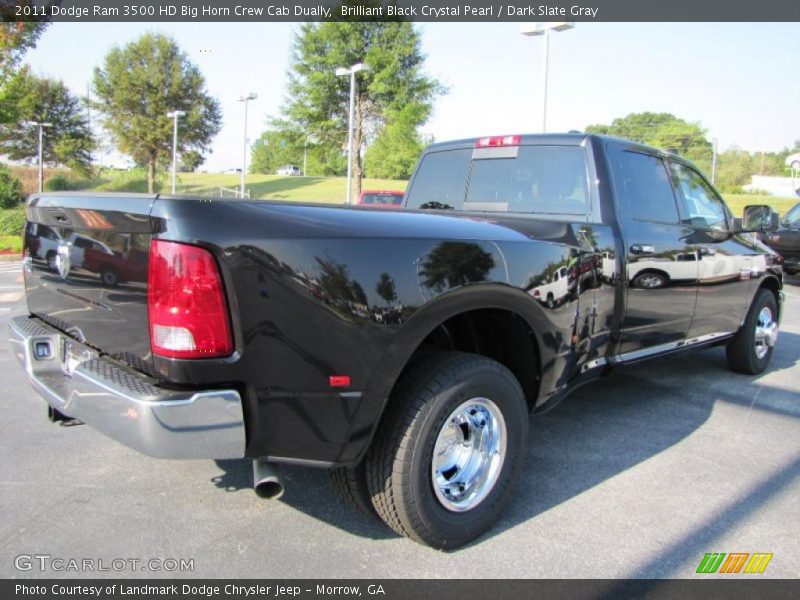 Brilliant Black Crystal Pearl / Dark Slate Gray 2011 Dodge Ram 3500 HD Big Horn Crew Cab Dually