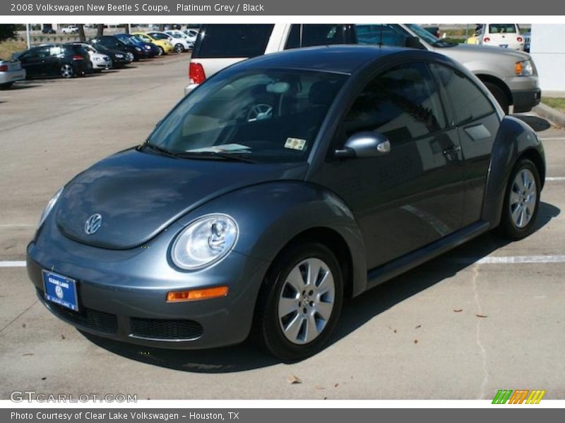 Platinum Grey / Black 2008 Volkswagen New Beetle S Coupe