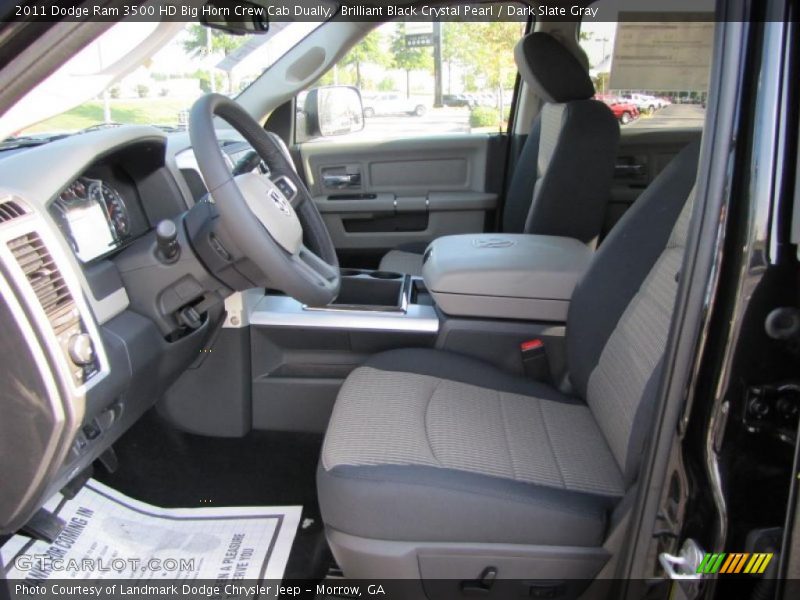  2011 Ram 3500 HD Big Horn Crew Cab Dually Dark Slate Gray Interior