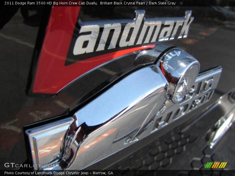 Brilliant Black Crystal Pearl / Dark Slate Gray 2011 Dodge Ram 3500 HD Big Horn Crew Cab Dually