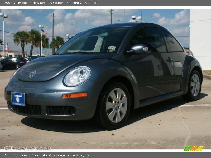 Platinum Grey / Black 2008 Volkswagen New Beetle S Coupe