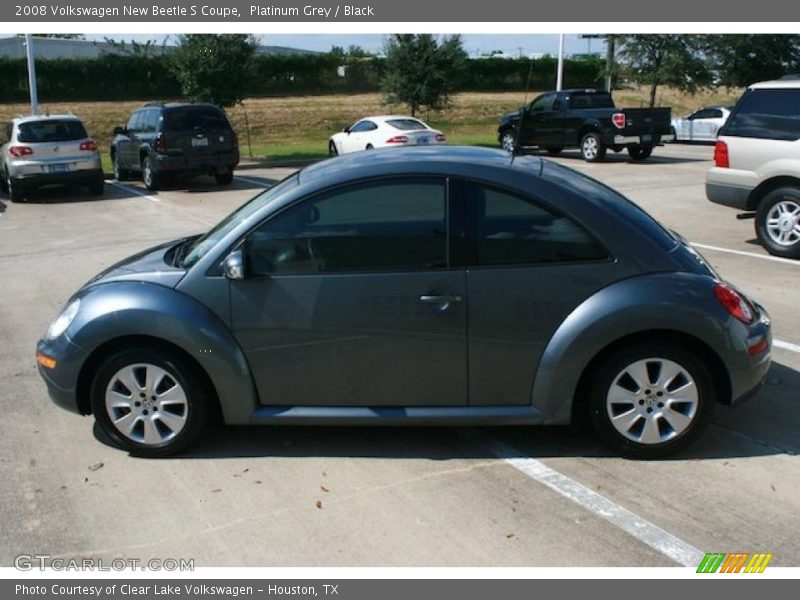 Platinum Grey / Black 2008 Volkswagen New Beetle S Coupe