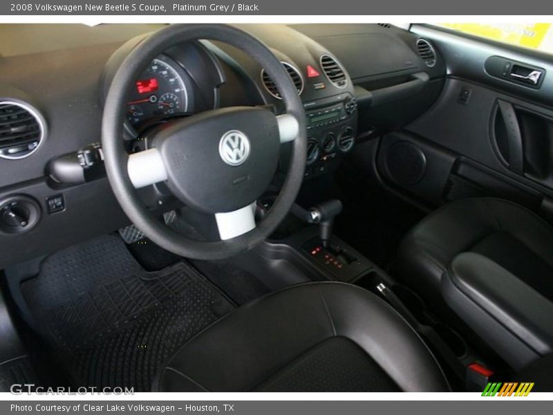 Platinum Grey / Black 2008 Volkswagen New Beetle S Coupe