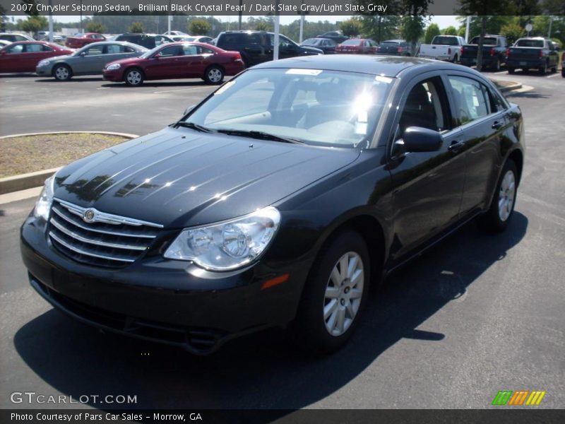 Brilliant Black Crystal Pearl / Dark Slate Gray/Light Slate Gray 2007 Chrysler Sebring Sedan