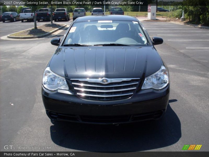 Brilliant Black Crystal Pearl / Dark Slate Gray/Light Slate Gray 2007 Chrysler Sebring Sedan