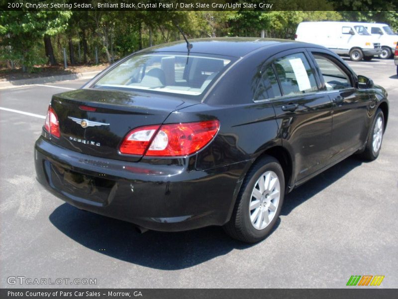 Brilliant Black Crystal Pearl / Dark Slate Gray/Light Slate Gray 2007 Chrysler Sebring Sedan