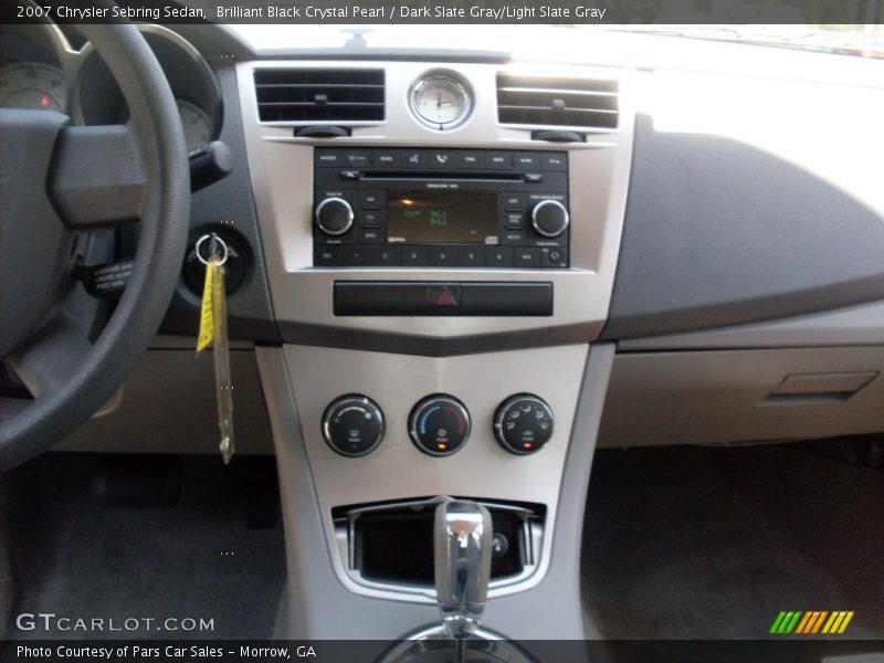 Brilliant Black Crystal Pearl / Dark Slate Gray/Light Slate Gray 2007 Chrysler Sebring Sedan
