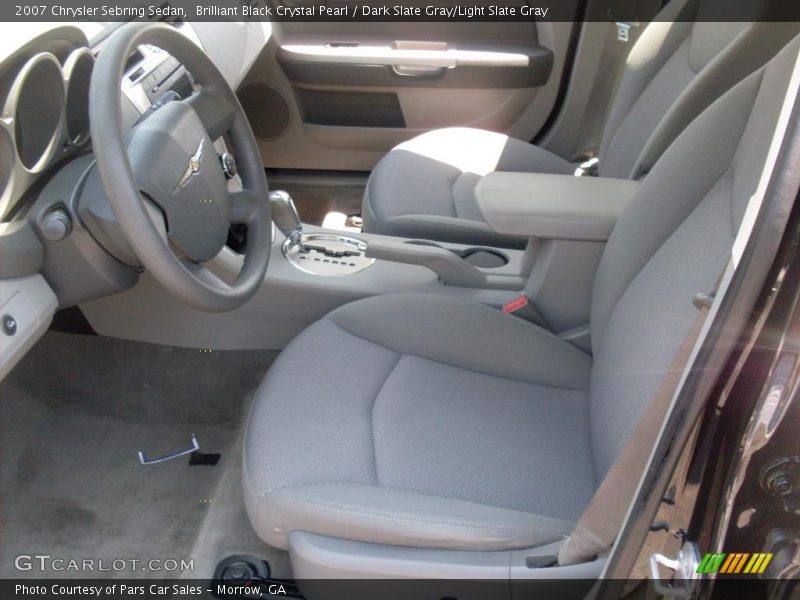 Brilliant Black Crystal Pearl / Dark Slate Gray/Light Slate Gray 2007 Chrysler Sebring Sedan