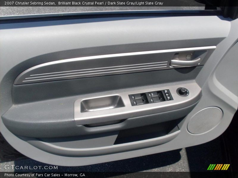 Brilliant Black Crystal Pearl / Dark Slate Gray/Light Slate Gray 2007 Chrysler Sebring Sedan