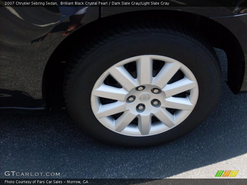 Brilliant Black Crystal Pearl / Dark Slate Gray/Light Slate Gray 2007 Chrysler Sebring Sedan