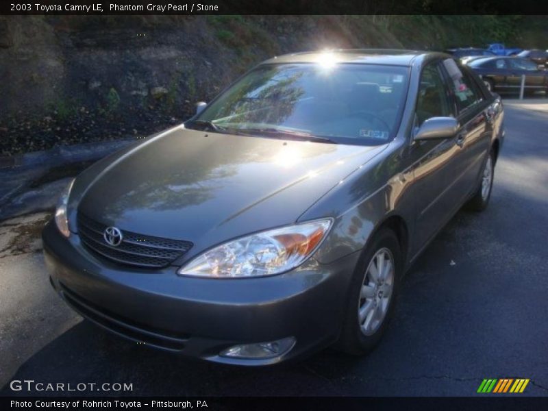 Phantom Gray Pearl / Stone 2003 Toyota Camry LE