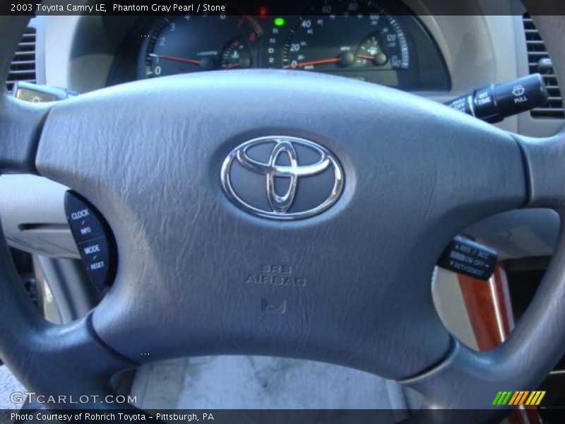 Phantom Gray Pearl / Stone 2003 Toyota Camry LE