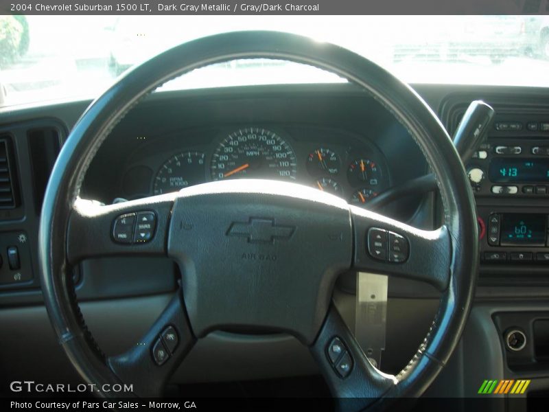 Dark Gray Metallic / Gray/Dark Charcoal 2004 Chevrolet Suburban 1500 LT