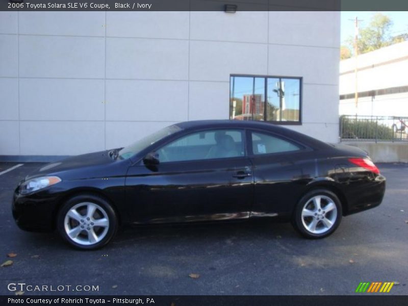 Black / Ivory 2006 Toyota Solara SLE V6 Coupe