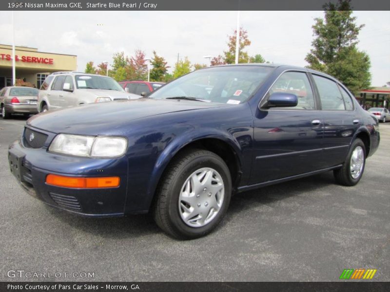 Starfire Blue Pearl / Gray 1996 Nissan Maxima GXE