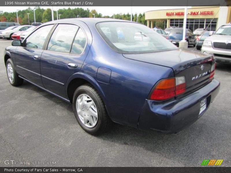 Starfire Blue Pearl / Gray 1996 Nissan Maxima GXE