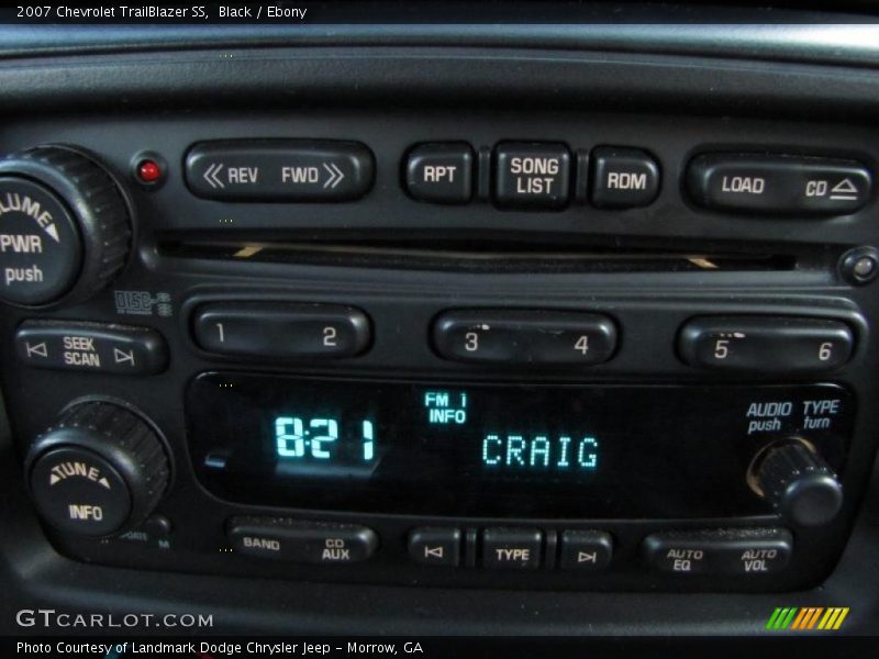 Controls of 2007 TrailBlazer SS