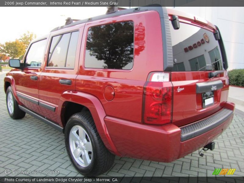 Inferno Red Pearl / Medium Slate Gray 2006 Jeep Commander
