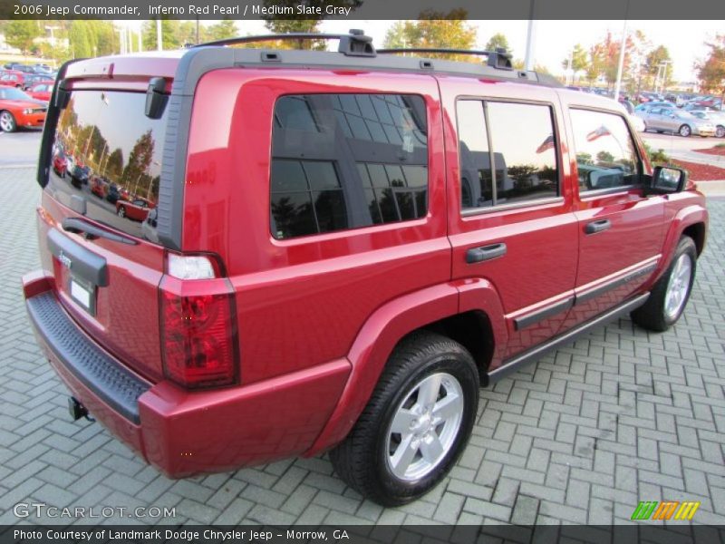 Inferno Red Pearl / Medium Slate Gray 2006 Jeep Commander