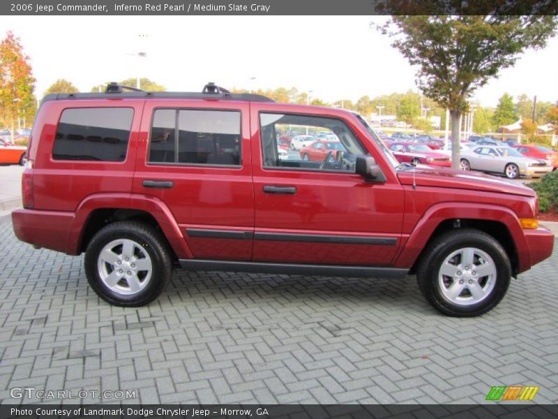 Inferno Red Pearl / Medium Slate Gray 2006 Jeep Commander