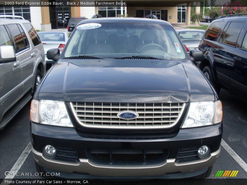 Black / Medium Parchment Beige 2003 Ford Explorer Eddie Bauer