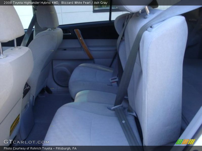 Blizzard White Pearl / Ash Gray 2008 Toyota Highlander Hybrid 4WD