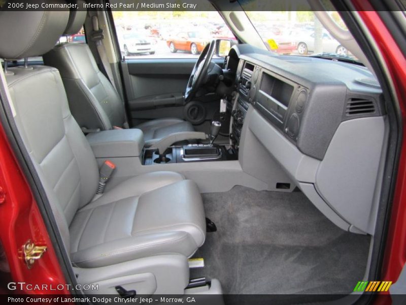 Inferno Red Pearl / Medium Slate Gray 2006 Jeep Commander