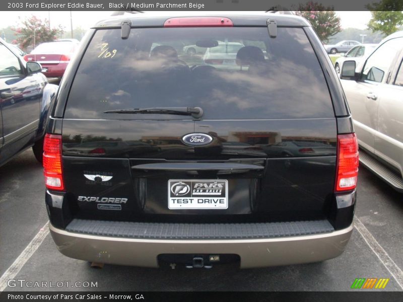 Black / Medium Parchment Beige 2003 Ford Explorer Eddie Bauer
