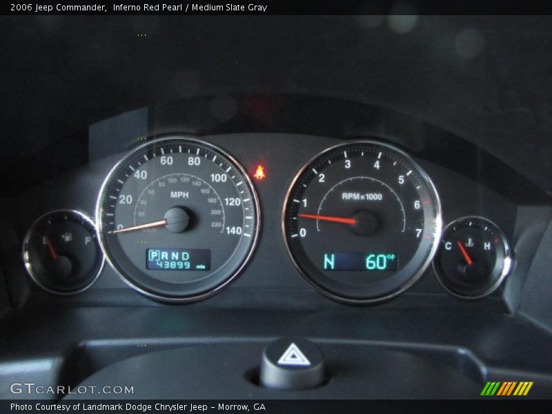Inferno Red Pearl / Medium Slate Gray 2006 Jeep Commander